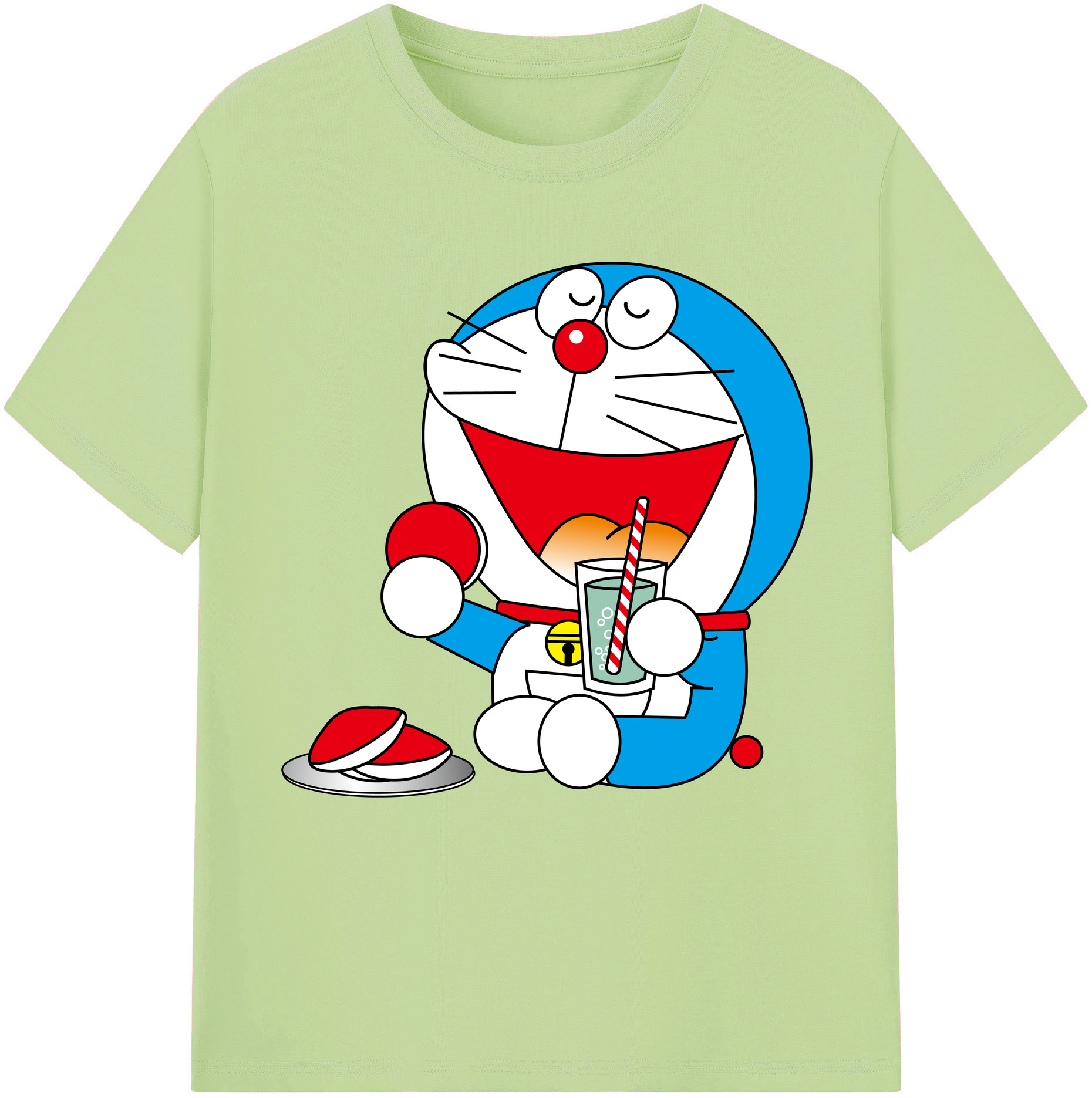 （画像用） ドラえもん Doraemon 綿100％半袖Tシャツ（フロントプリント）